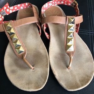 Fergalicious thong sandals.